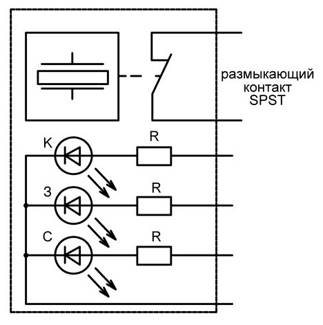 Кнопочный выключатель ВБ р 30 R4 SN - W - 12 T